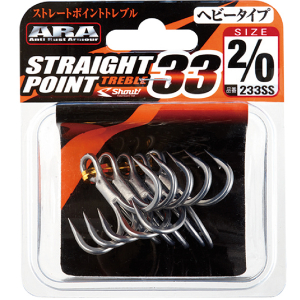Крючок тройной Shout Straight Point Treble 33 233SS 5/0