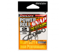 Вертлюжок с застежкой Decoy Power Roll Snap PR-11 #2 (25кг)